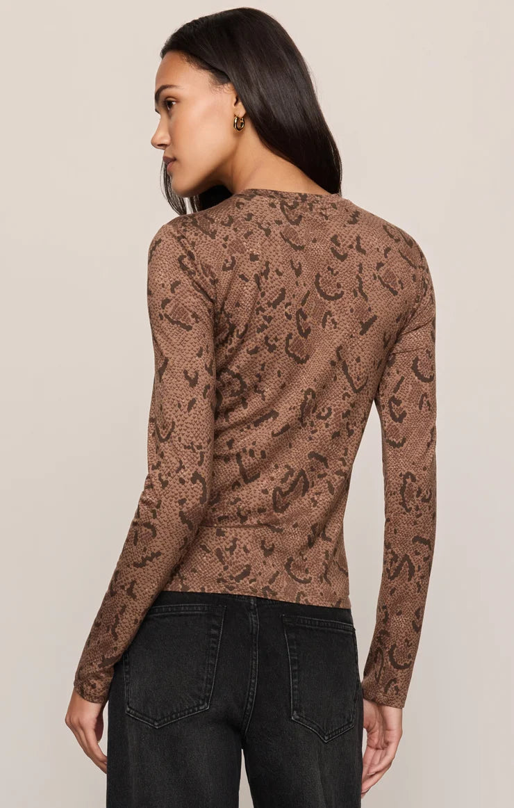 Z Supply Onyx Snake Top Cocoa Bean