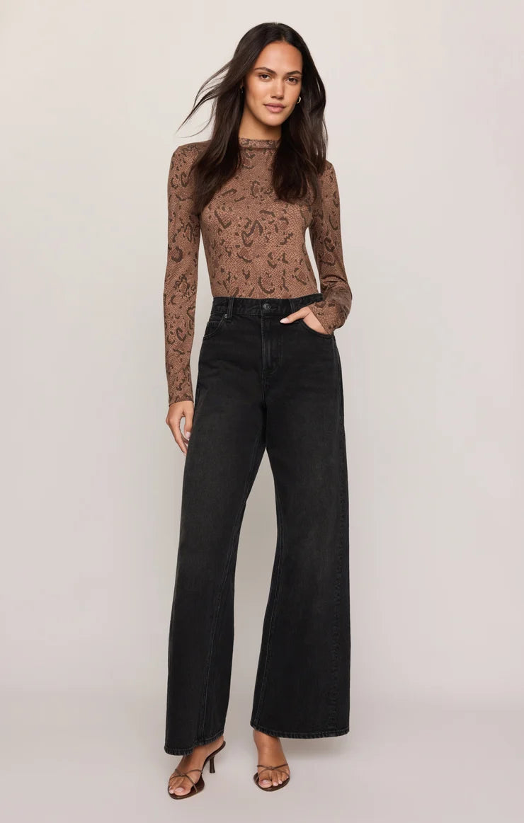 Z Supply Onyx Snake Top Cocoa Bean