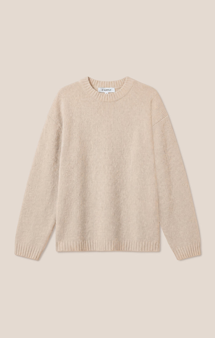 Z Supply Chill Mode Sweater Frosted Pearl