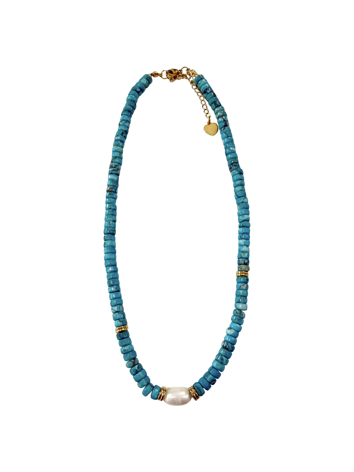 Gemelli Becky Turquoise Pearl Necklace