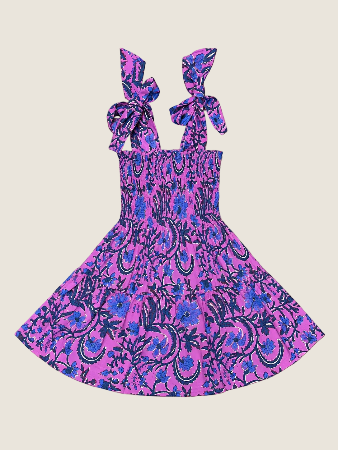 Lilbelle Joy Bow Girl Dress- Mix Violet