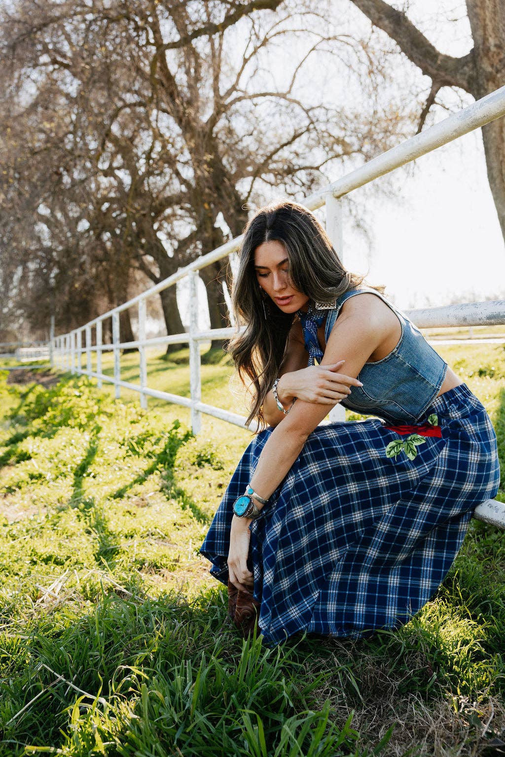 Rodeo Quincy Sweet Blue Rodeo Skirt