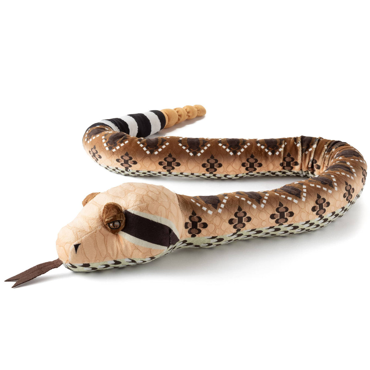 Zoologee Earth Keeperz Western Diamondback Snake 54" (137cm) Recycled Plush