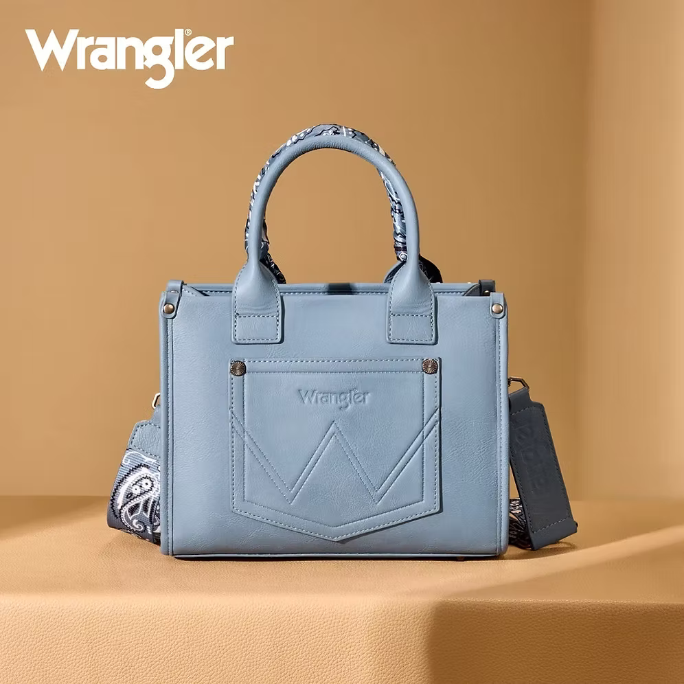 Wrangler Braided Paisley Bandana Tote Bag