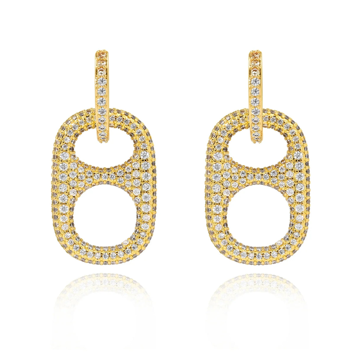 Hillbetty Poptab Earrings Gold