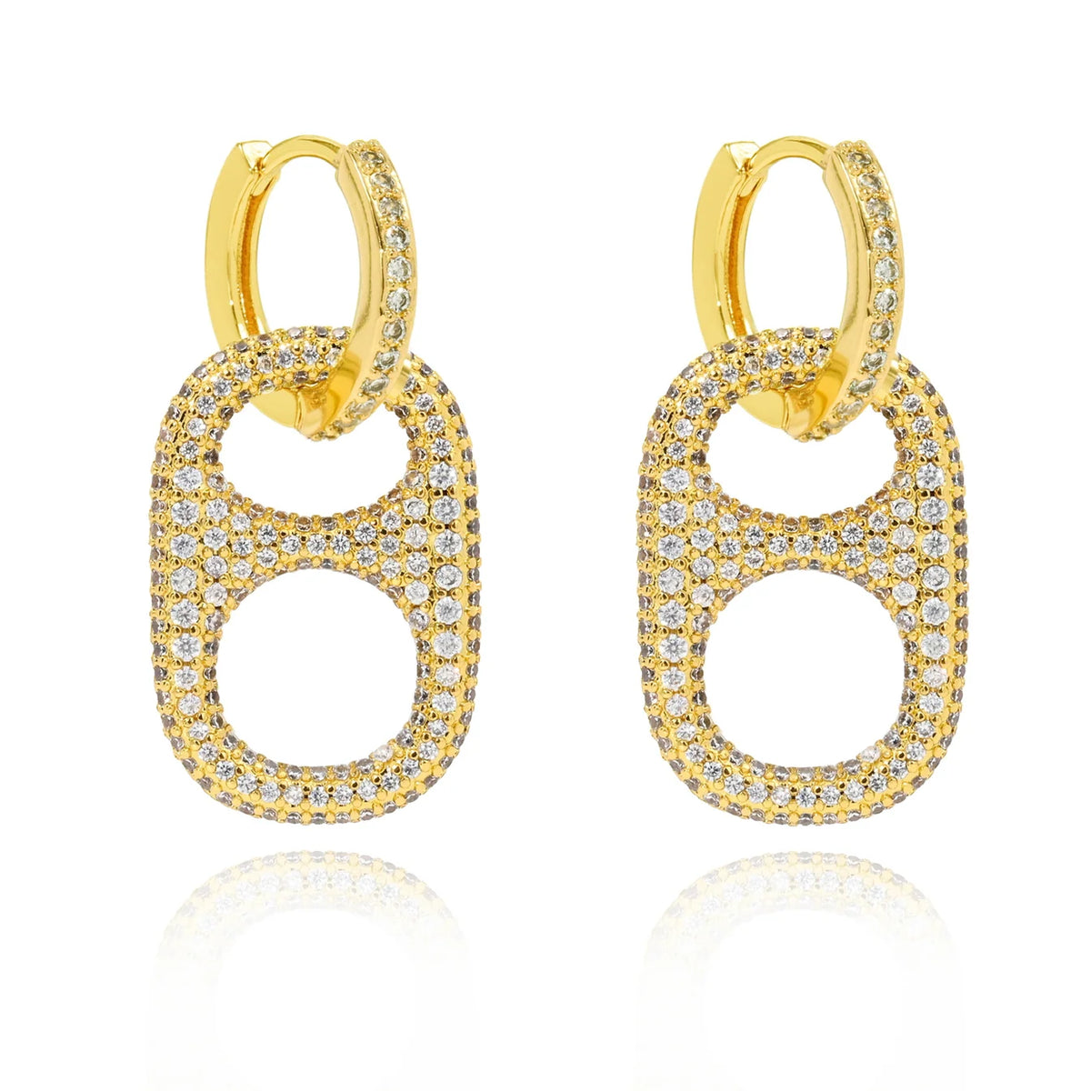 Hillbetty Poptab Earrings Gold