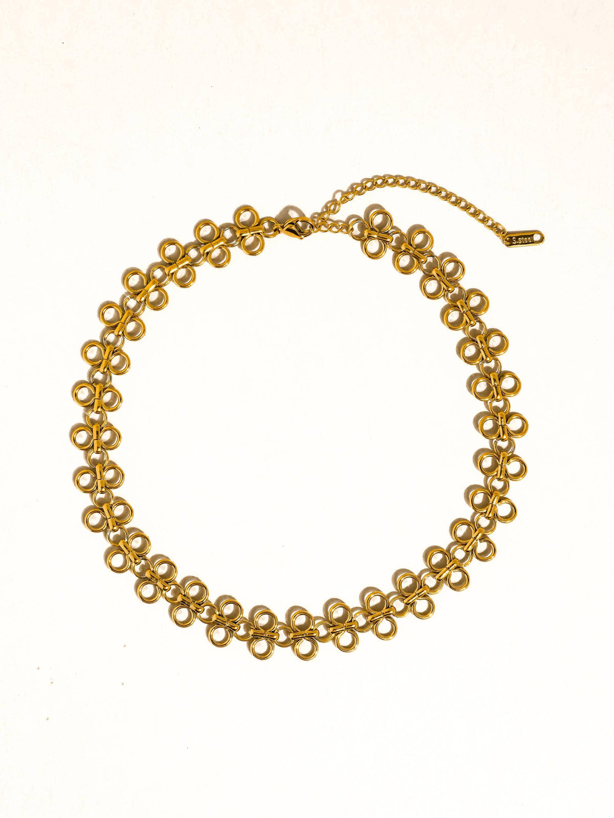 Flanerie Ritza 18K Gold Non-Tarnish Patterned Choker