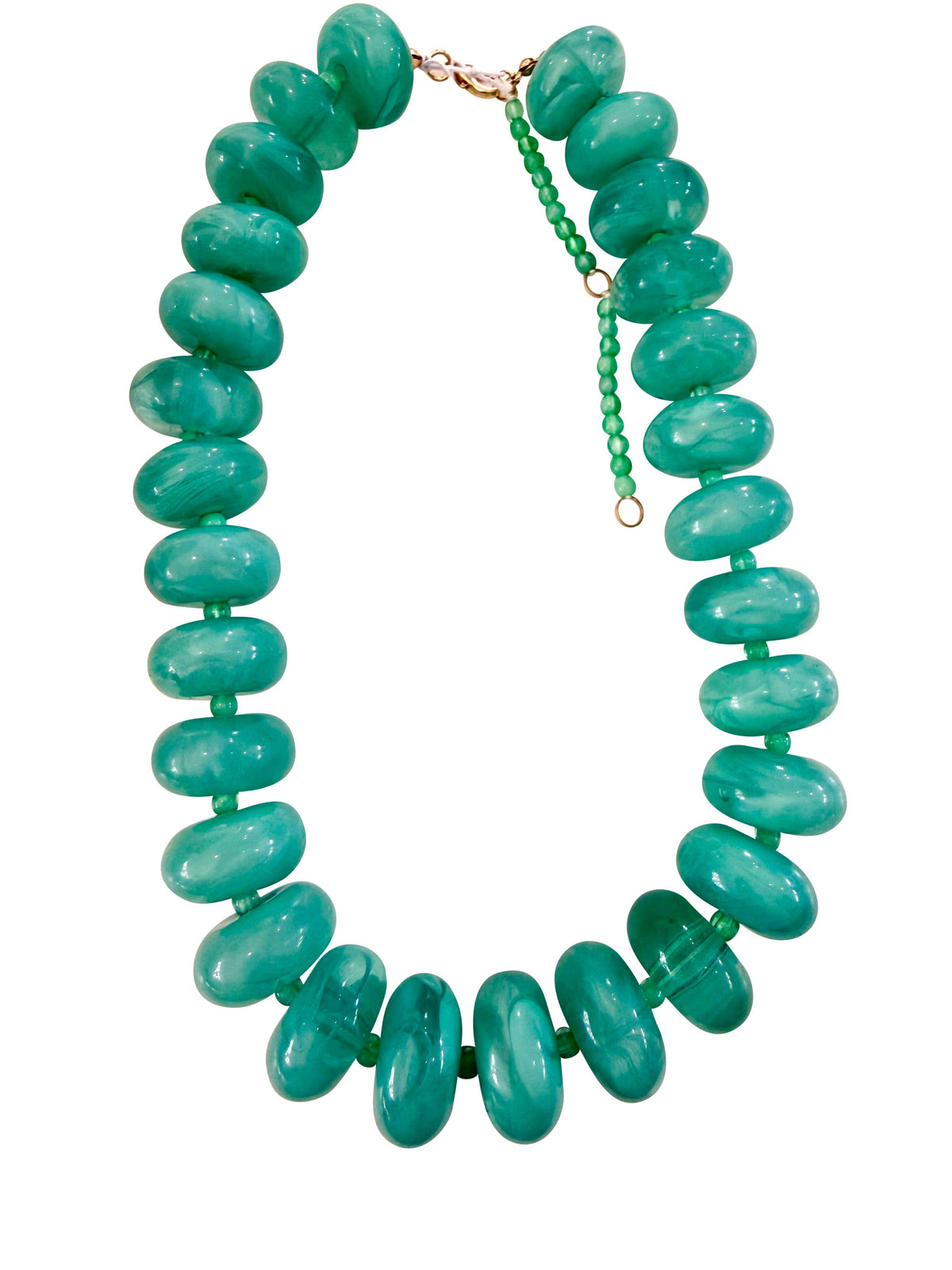 Gemelli Bailey Chunky Beaded Necklace- Turquoise