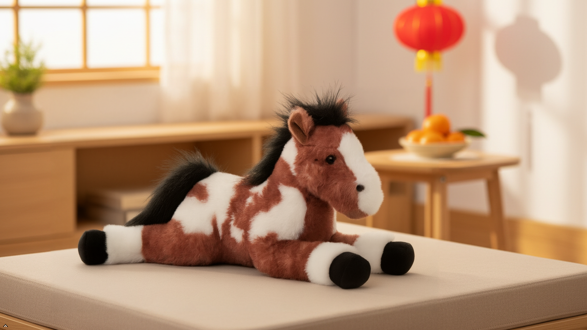 Zoologee Wild Onez Painted / Pinto Horse Floppy Medium 16" (39cm) Farm/Barnyard Animal
