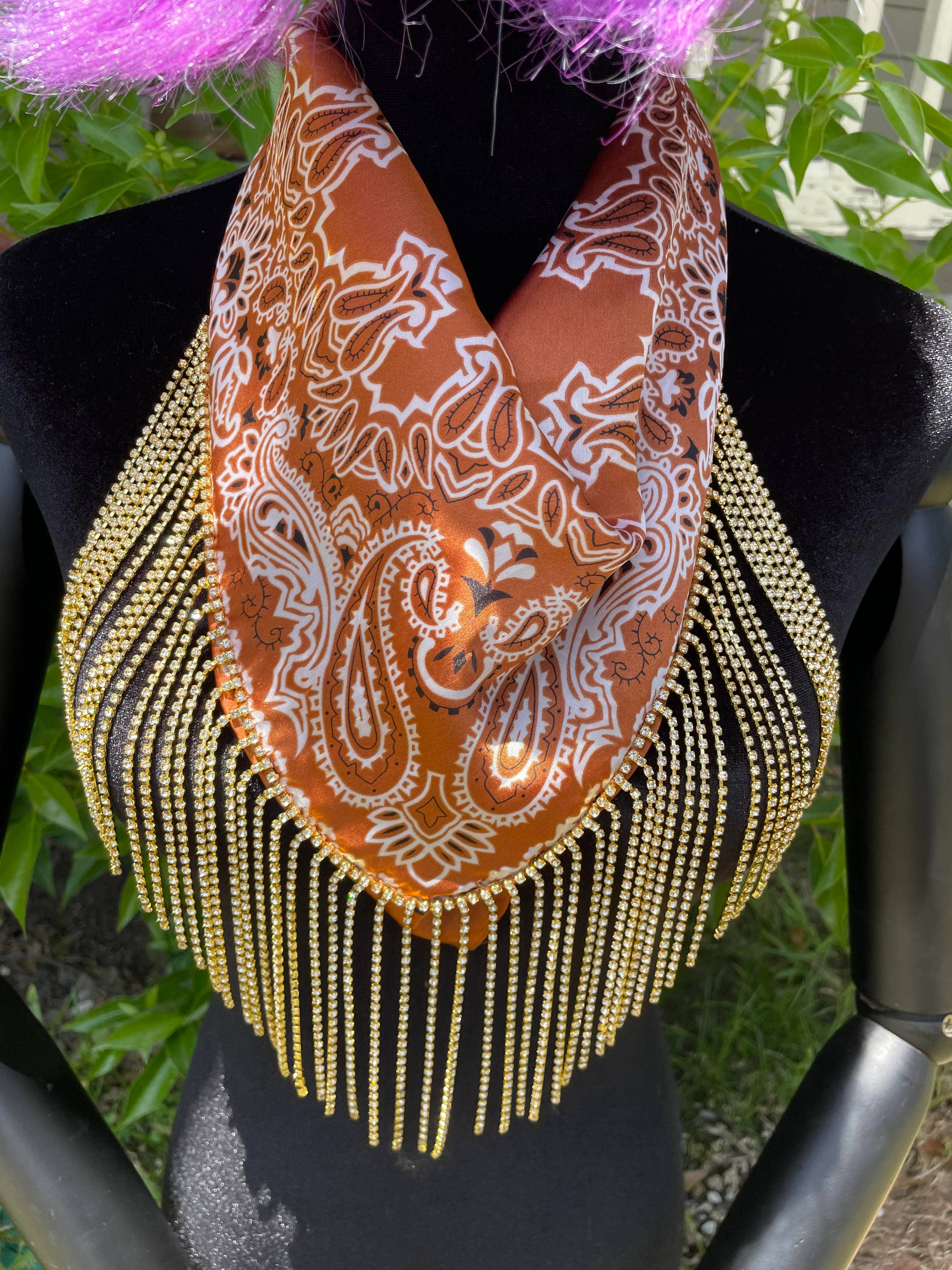 LUXE SILK Blingdana Bandana
