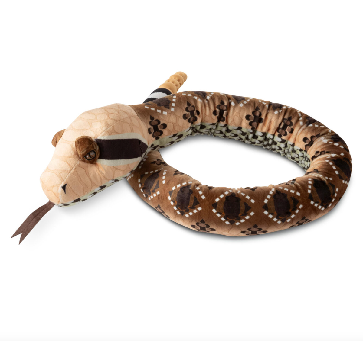 Zoologee Earth Keeperz Western Diamondback Snake 54" (137cm) Recycled Plush