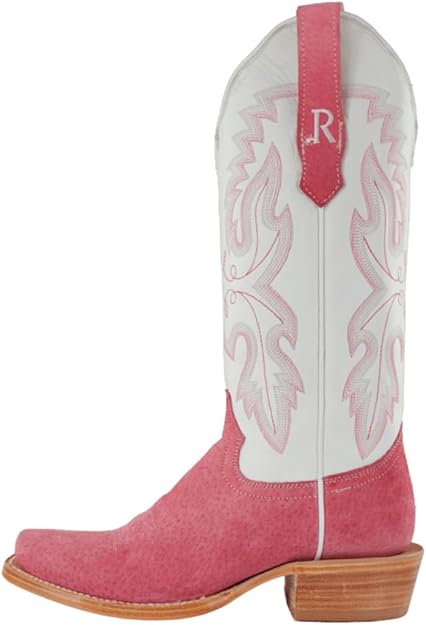 Women's - R. Watson Roughout Rose Boar & Winter White Cowhide